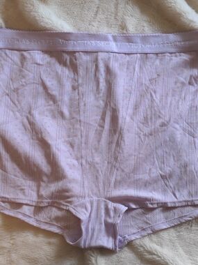 Victoria's Secret Lilac Ribbed Boyshort Panty